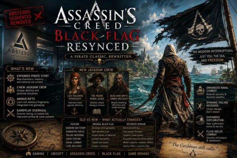 Abstergo Removed from Black Flag Resynced? Why This Change Matters