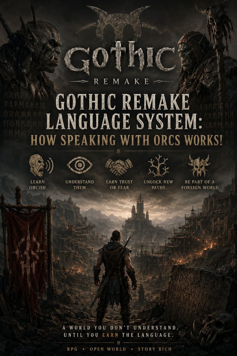 Gothic Remake Language System: How Speaking with Orcs Works!