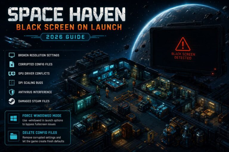 How to Fix Space Haven Black Screen on Launch: 2026 Guide