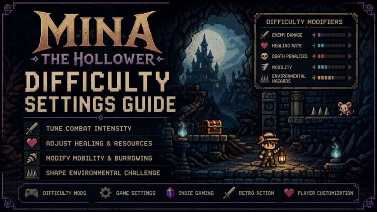 Mina the Hollower Difficulty Settings Guide