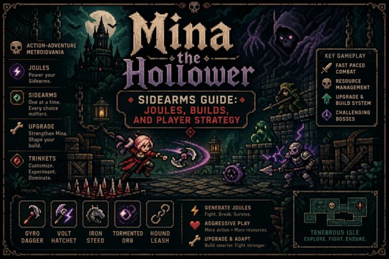 Mina the Hollower Sidearms Guide: Joules, Builds, and Player Strategy