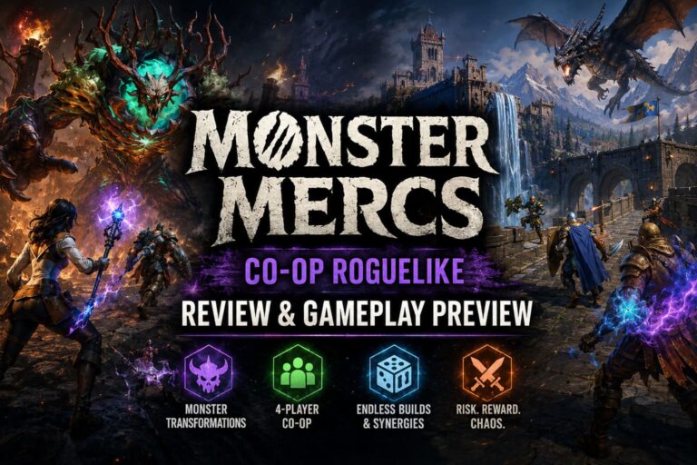 Monster Mercs Co-Op Roguelike Review & Gameplay Preview