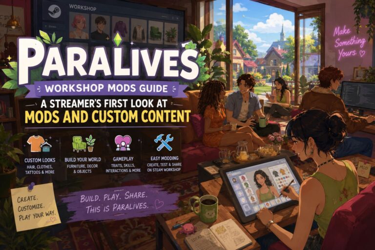 Paralives Workshop Mods Guide: A Streamer’s First Look at Mods and Custom Content