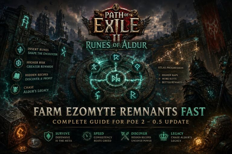 Path of Exile 2: Runes of Aldur Farming Guide – How to Farm Ezomyte Remnants Fast (PoE 2 0.5 Update)