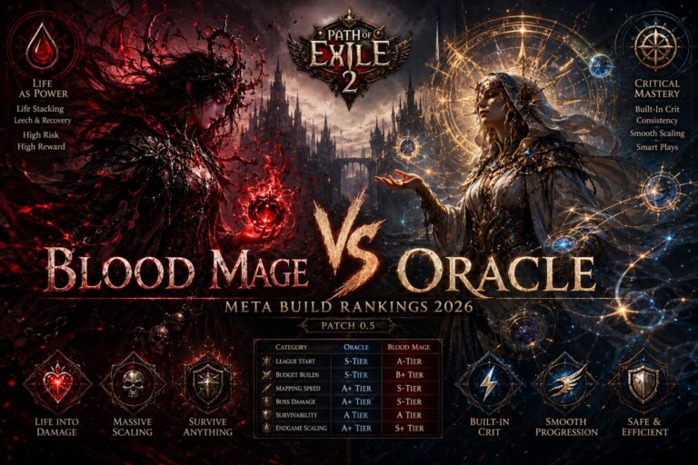 PoE 2 Meta Build Rankings 2026: Blood Mage vs Oracle Showdown (Patch 0.5)