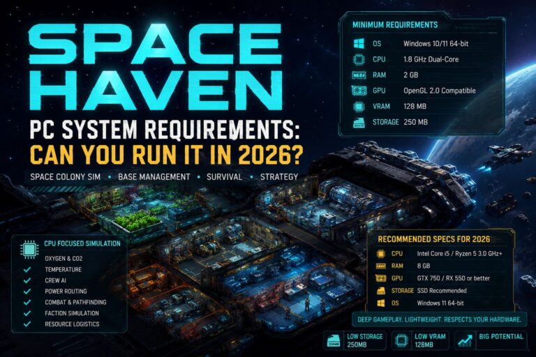 Space Haven PC System Requirements: Can You Run It in 2026?