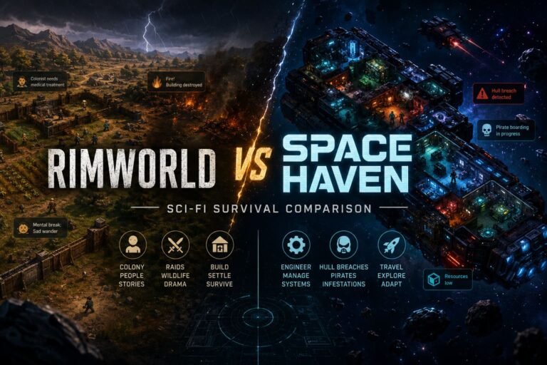 Space Haven vs RimWorld: Sci-Fi Survival Comparison