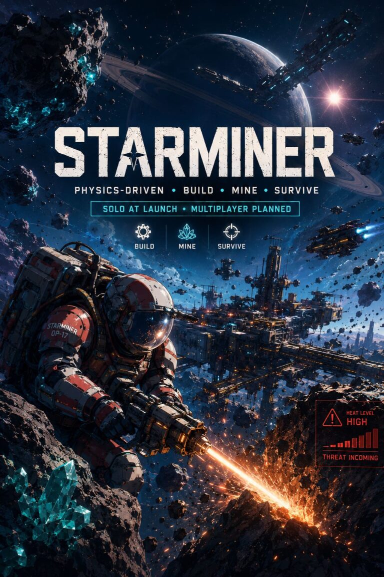 Starminer at Launch: Solo Gameplay and Multiplayer Plans Explained