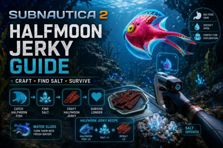 Subnautica 2 Halfmoon Jerky Guide: How to Craft, Find Salt, and Master Early-Game Food Survival