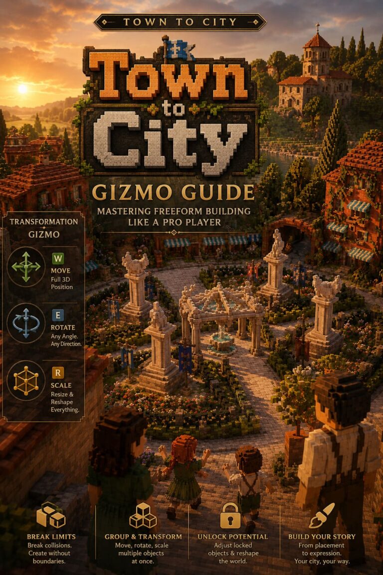 Town to City Gizmo Guide: Mastering Freeform Building Like a Pro Player