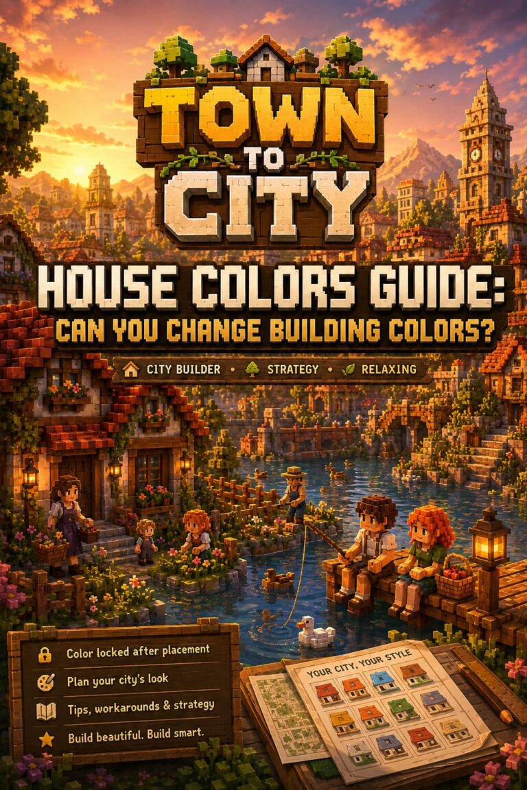 Town to City House Colors Guide: Can You Change Building Colors?