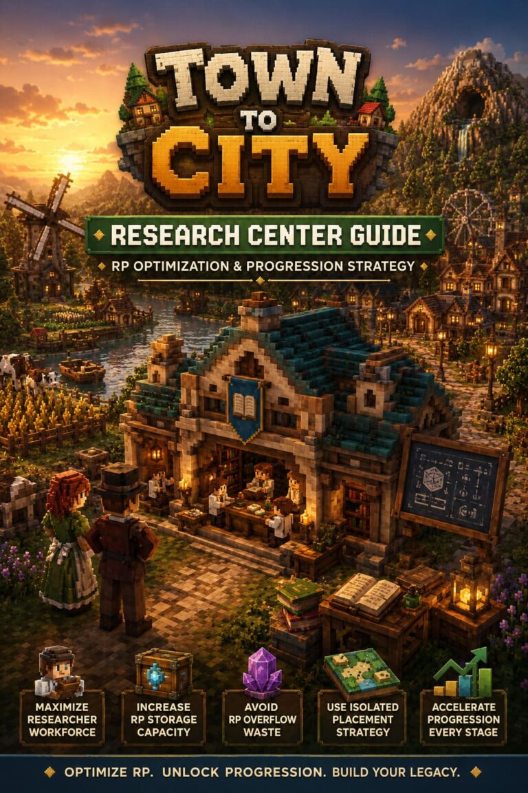 Town to City Research Center Guide: RP Optimization and Progression Strategy