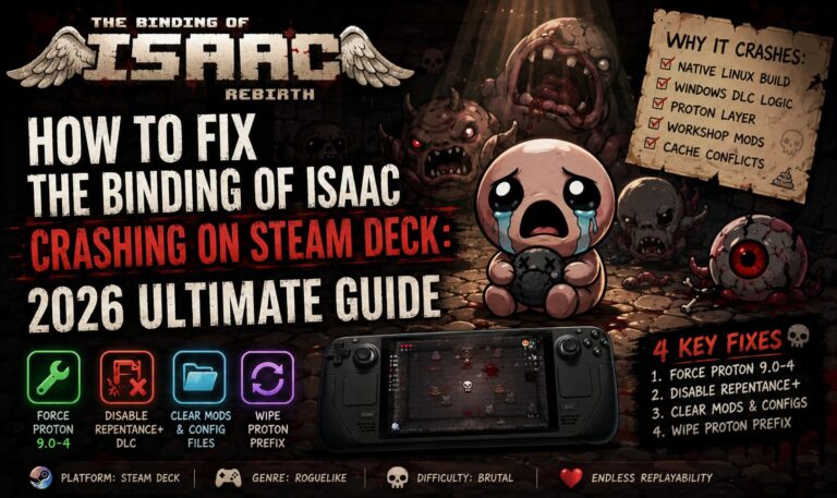 How to Fix The Binding of Isaac Crashing on Steam Deck: 2026 Ultimate Guide