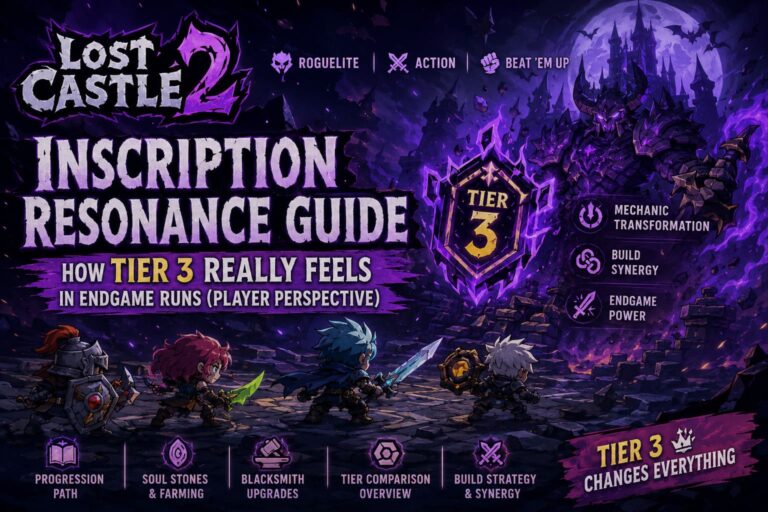 Lost Castle 2 Inscription Resonance Guide – How Tier 3 Really Feels in Endgame Runs (Player Perspective)