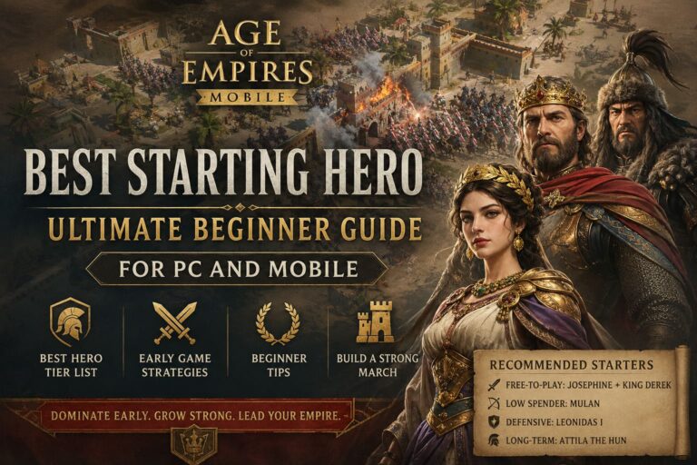 Age of Empires Mobile Best Starting Hero: Ultimate Beginner Guide for PC and Mobile