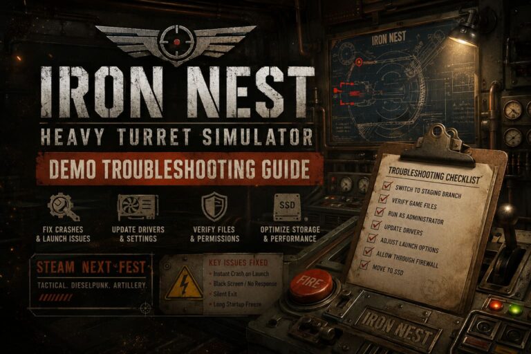 How to Fix Iron Nest Demo Crash on Launch, Freezing, and Startup Issues (Steam Next Fest Troubleshooting Guide)