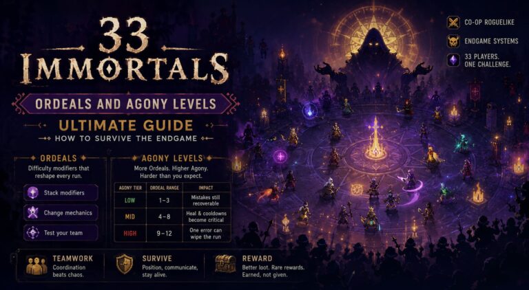 33 Immortals Ordeals and Agony Levels Ultimate Guide: How to Survive the Endgame