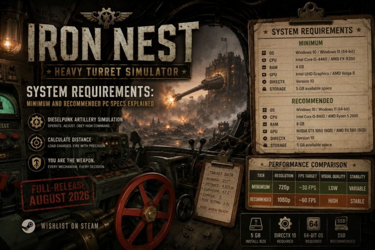 Iron Nest System Requirements: Minimum and Recommended PC Specs Explained