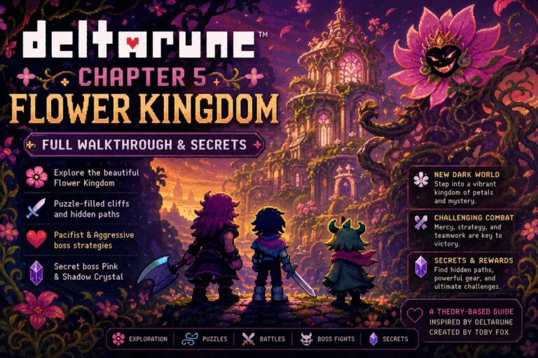 Deltarune Chapter 5 Walkthrough: Flower Kingdom Full Guide & Secrets