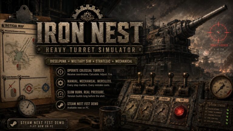 Iron Nest Heavy Turret Simulator Steam Next Fest Demo: Why This Brutal Dieselpunk Military Sim Is Quietly Becoming A Cult Classic