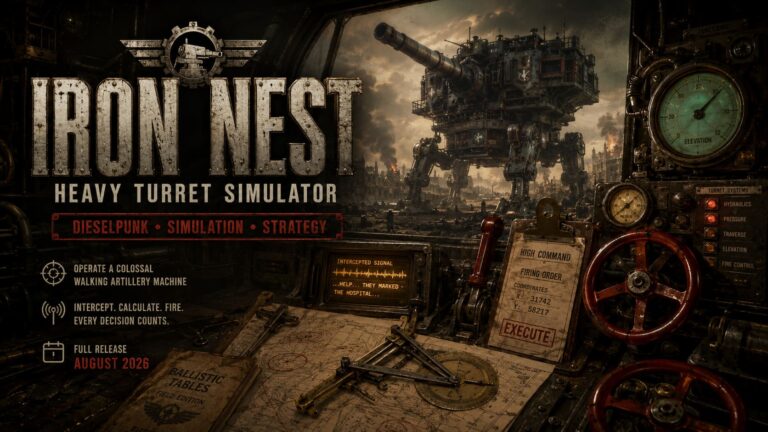 Iron Nest: Heavy Turret Simulator Gameplay – A Dieselpunk War Machine That Demands Real Thinking