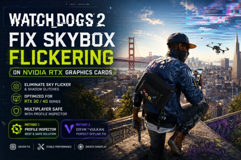 How to Fix Watch Dogs 2 Skybox Flickering on NVIDIA RTX Graphics Cards