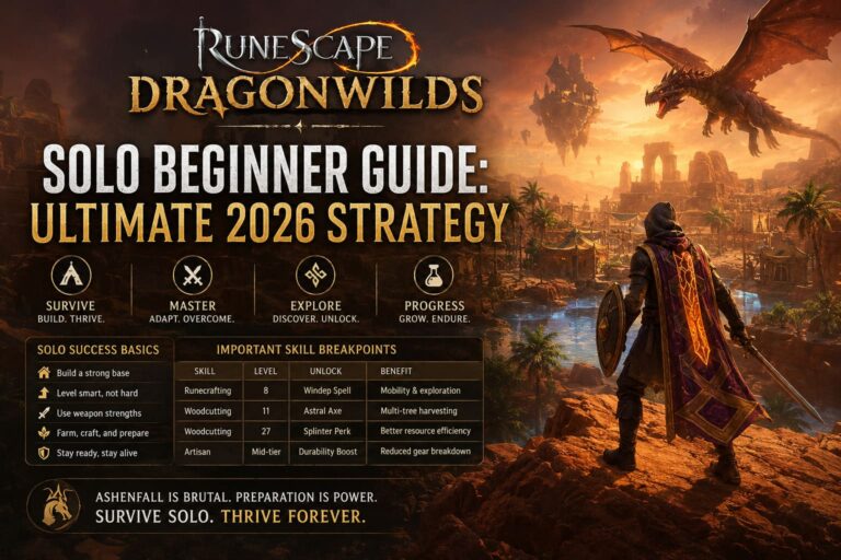 RuneScape Dragonwilds Solo Beginner Guide: Ultimate 2026 Strategy