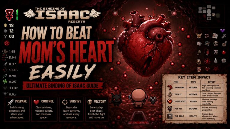 How to Beat Mom’s Heart Easily: Ultimate Binding of Isaac Guide