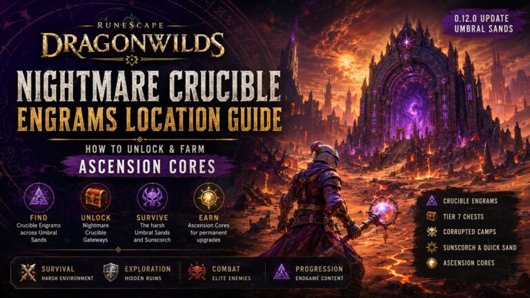 Dragonwilds Nightmare Crucible Engrams Location Guide: How to Unlock and Farm Ascension Cores