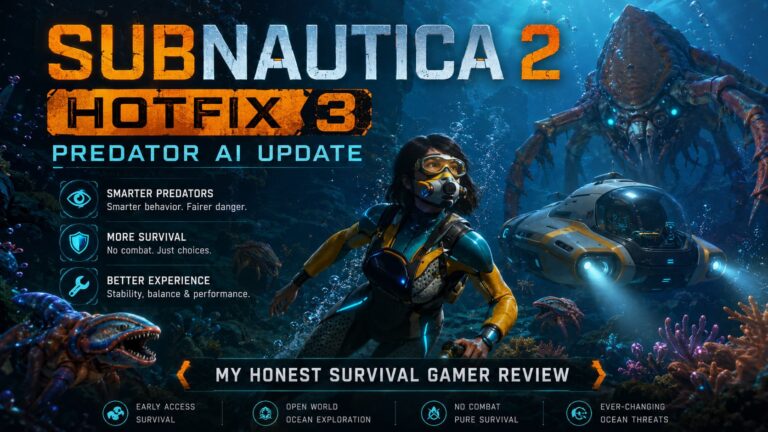 Subnautica 2 Hotfix 3 Predator AI Update – My Honest Survival Gamer Review