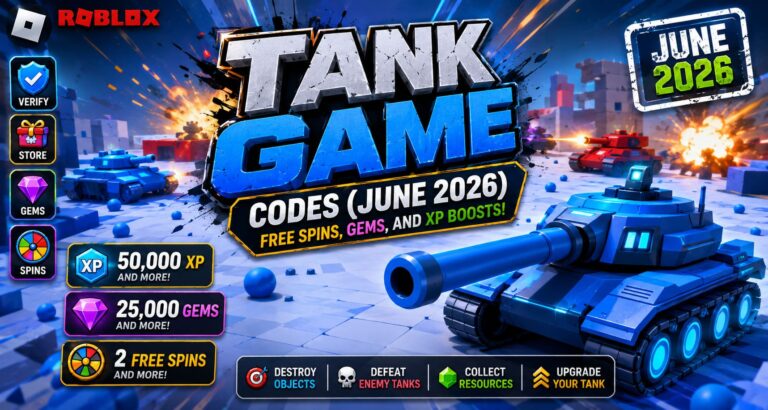 Roblox Tank Game Codes (June 2026): Free Spins, Gems, and XP Boosts