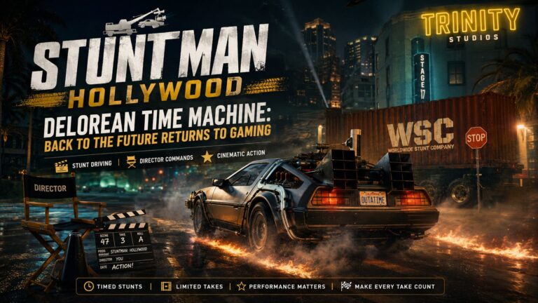 Stuntman Hollywood DeLorean Time Machine: Back to the Future Returns to Gaming