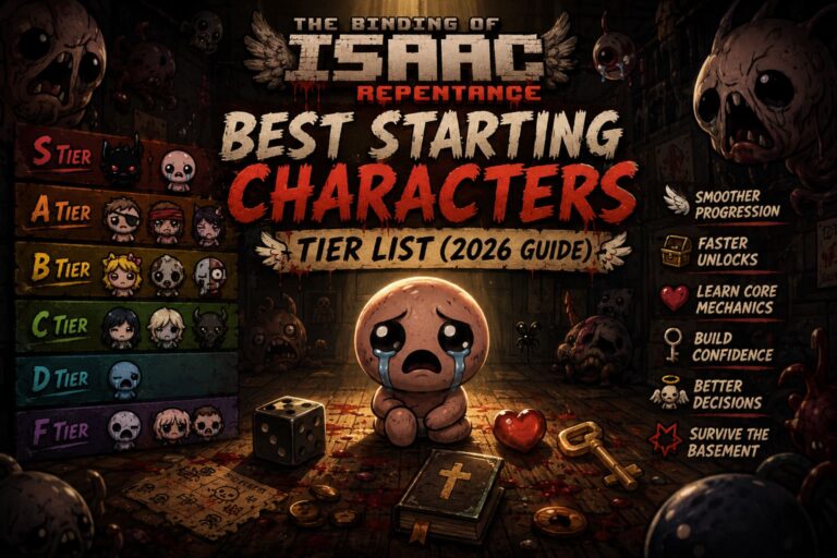 Binding of Isaac Repentance Best Starting Characters Tier List (2026 Guide)
