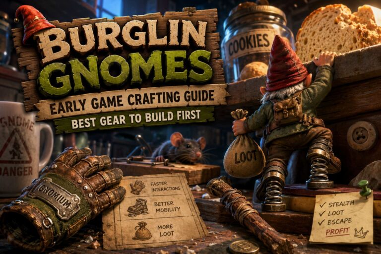 Burglin Gnomes Early Game Crafting Guide: Best Gear to Build First