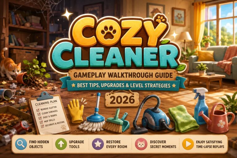 Cozy Cleaner Gameplay Walkthrough Guide: Best Tips, Upgrades, and Level Strategies for 2026