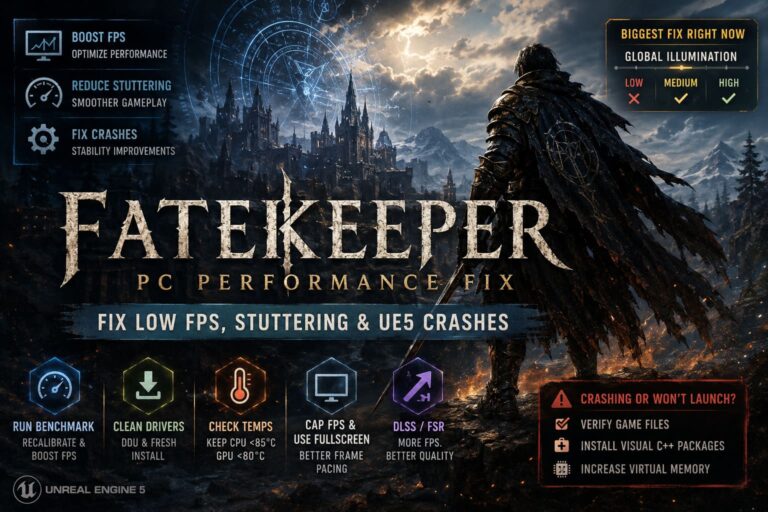 Fatekeeper PC Performance Fix: How to Fix Low FPS, Stuttering, and Unreal Engine 5 Crashes