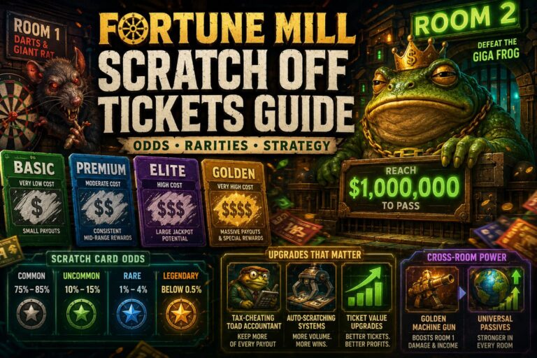 Fortune Mill Scratch Off Tickets Guide: Odds, Rarities, and Strategy
