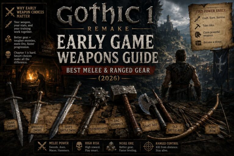 Gothic 1 Remake Early Game Weapons Guide: Best Melee & Ranged Gear (2026)