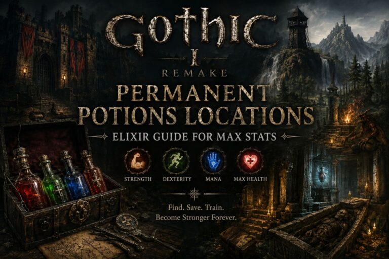 Gothic 1 Remake Permanent Potions Locations: Elixir Guide for Max Stats