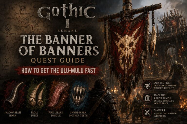 Gothic 1 Remake The Banner of Banners Quest Guide: How to Get the Ulu-Mulu Fast