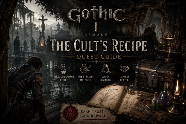 Gothic 1 Remake The Cult’s Recipe Quest Guide: How to Steal Cor Kalom’s Recipe and Impress Dexter