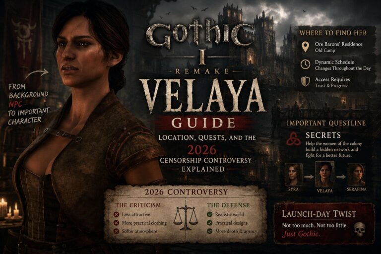 Gothic 1 Remake Velaya Guide: Location, Quests, and the 2026 Censorship Controversy Explained