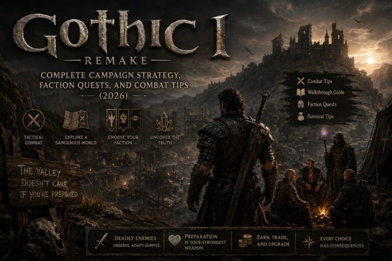 Gothic 1 Remake Walkthrough Guide: Complete Campaign Strategy, Faction Quests, and Combat Tips (2026)