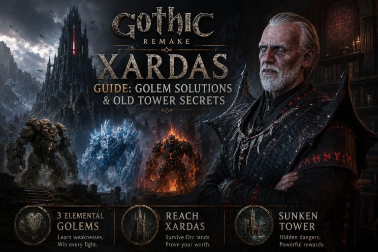 Gothic 1 Remake Xardas Guide: Golem Solutions & Old Tower Secrets