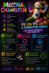 How to Fix Meccha Chameleon Low FPS, Lagging, and Connection Errors on ...