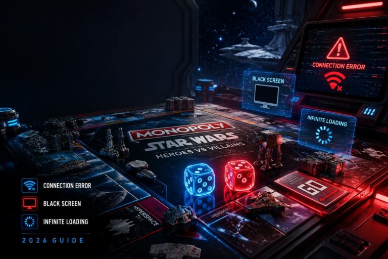How to Fix Monopoly Star Wars Heroes vs Villains Connection Error and Black Screen