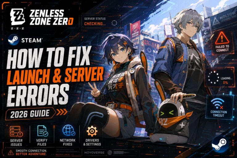 How to Fix Zenless Zone Zero Launch & Server Errors on Steam (2026 Guide)