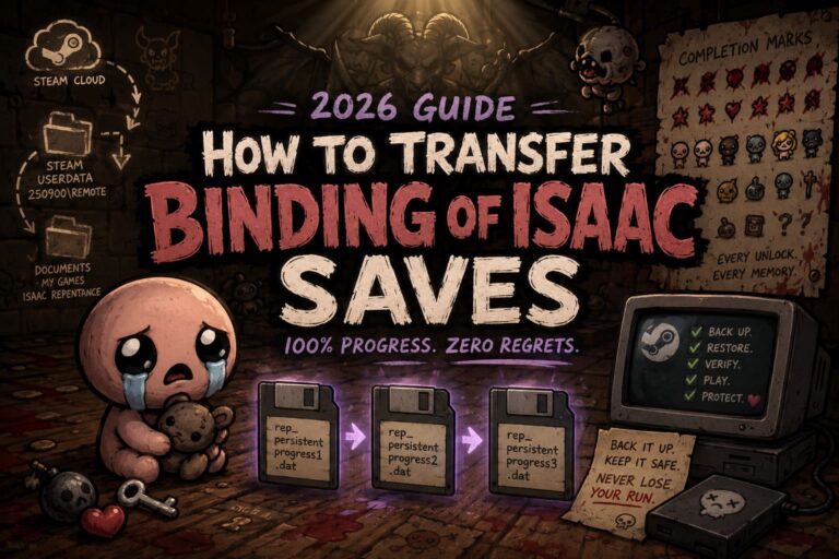 How to Transfer Binding of Isaac Saves to a Clean Steam Install (2026 Guide)