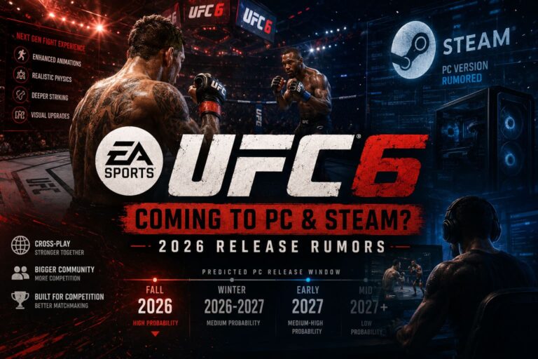 Is EA Sports UFC 6 Coming to PC and Steam in 2026? Release Date and Port Rumors