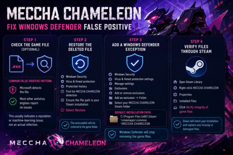 MECCHA CHAMELEON Windows Defender False Positive: Is It a Virus ...